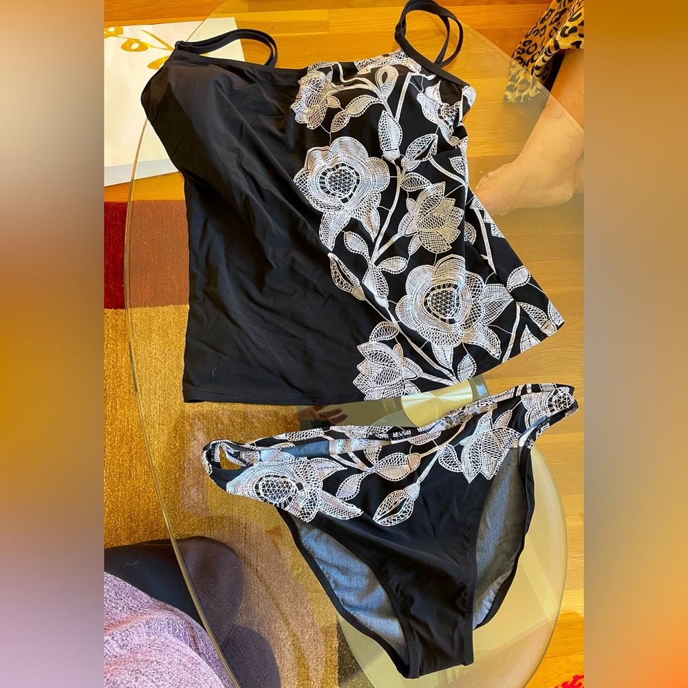 Two piece Silver by Gottex Bathing Suit